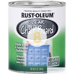 Краска грифельная Rust Oleum Chalk Board для школьных досок черный 0,887 л 1,4 кг