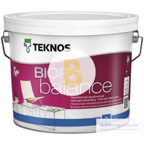 Краска интерьерная акрилатная TEKNOS BIORA Balance база 3 мат база под тонировку 0,9 л в магазине Buildmag Краска интерьерная акрилатная TEKNOS BIORA Balance база 3 мат база под тонировку 0,9 л