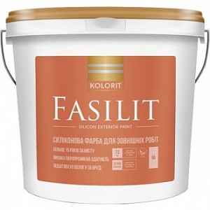 Краска силиконовая Kolorit Fasilit LC под тонировку прозрачный 4.5 л