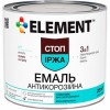 Эмаль Element алкидная антикоррозийная 3 в 1 молотковая синий глянец 2 кг