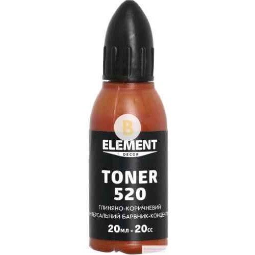 Колер Element Decor Toner глиняно-коричневый 20 мл в магазине Buildmag Колер Element Decor Toner глиняно-коричневый 20 мл