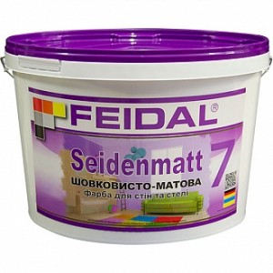 Краска акриловая Feidal Innenlatex Seidenmatt прозрачная шелковистый мат база под тонировку 1 л
