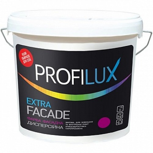 Краска PROFILUX Extra Facade белый 7 кг в магазине Buildmag Краска PROFILUX Extra Facade белый 7 кг