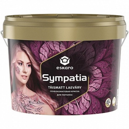 Краска Eskaro Sympatia белый 9,5 л 12,8 кг