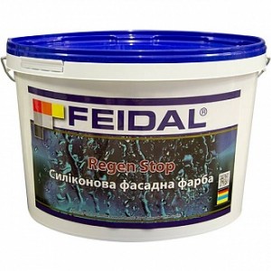 Краска силиконовая Feidal Regen Stop прозрачная мат база под тонировку 1 л