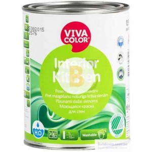 Краска Vivacolor Interior Kitchen, база А белый 0,9 л 1,1 кг