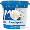 Краска акриловая водоэмульсионная MIKS Color фасадная мат белый 1 л 1,4 кг