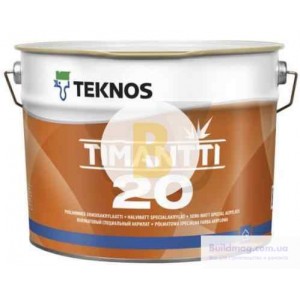 Краска интерьерная акрилатная TEKNOS TIMANTTI 20 база 1 полумат белый 0,9 л