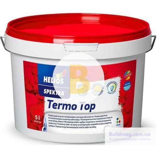 Краска акриловая SPEKTRA Termo Top мат белый 5 л в магазине Buildmag Краска акриловая SPEKTRA Termo Top мат белый 5 л