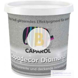 Глиттер Caparol Capadecor Diamоnds 75 г серебристый