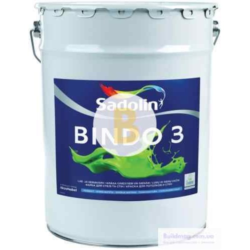 Краска Sadolin Bindo 3 PROF белый 20 л в магазине Buildmag Краска Sadolin Bindo 3 PROF белый 20 л