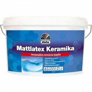 Краска водоэмульсионная Dufa Mattlatex Keramika шелковистый мат белый 3,5 кг