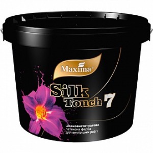 Краска латексная Maxima Silk Touch 7 шелковистый мат белый 1 л