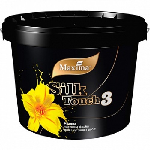Краска латексная Maxima Silk Touch 3 глубокий мат белый 1.2 кг