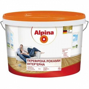 Краска акриловая Alpina Провереная годами мат белый 2.5 л 3.5 кг