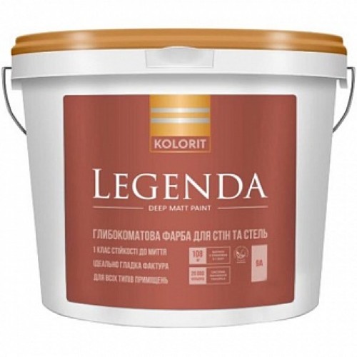 Краска Kolorit Legenda (база А) белый 0,9 л 1,242 кг