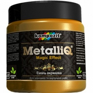 Эмаль акриловая MetalliQ Kompozit римское золото 0,43 л