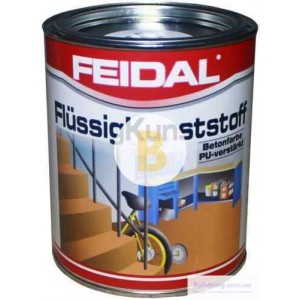 Краска Feidal для пола Flussigkunststoff RAL 9010 белый шелковистый мат 0,75 л