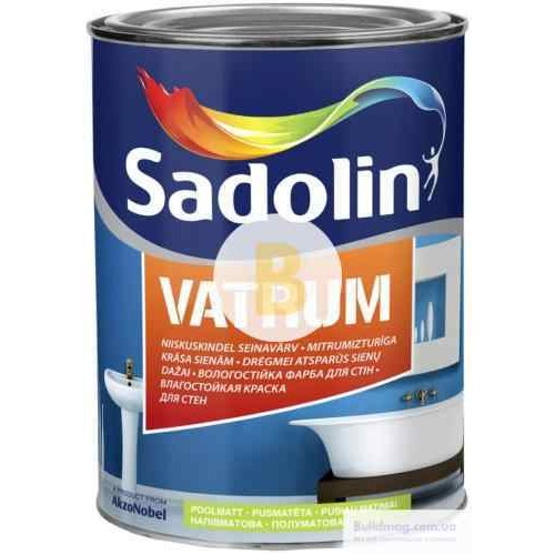 Краска Sadolin Vatrum белый 1 л в магазине Buildmag Краска Sadolin Vatrum белый 1 л