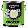 Эмаль Kompozit антикоррозионная 3 в 1 PROTECT RAL5010 синий шелковистый мат 0.75 кг
