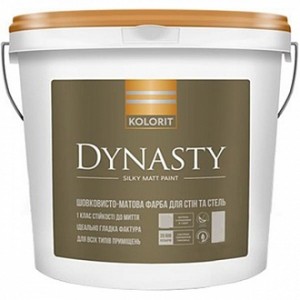 Краска Kolorit Dynasty (база А) белый 9 л 11,7 кг