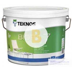 Краска интерьерная акрилатная TEKNOS BIORA 7 база 3 мат база под тонировку 0,9 л