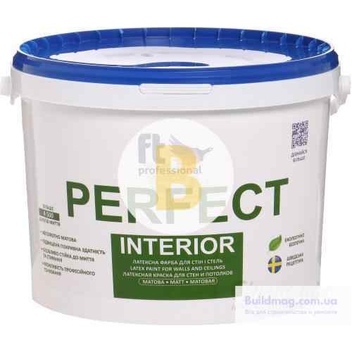 Краска латексная водоэмульсионная FT Professional Perfect Interior Base C мат база под тонировку 0,9 л в магазине Buildmag Краска латексная водоэмульсионная FT Professional Perfect Interior Base C мат база под тонировку 0,9 л