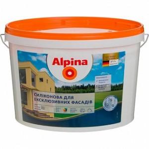 Краска Alpina для эклюзивных фасадов В1 белый 10 л