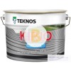 Краска для крыш акрилатная TEKNOS KIRJO AQUA база 1 для листовой кровли мат белый 0,9 л