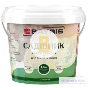 Краска Bayris для деревьев, кустов белый 1,4 кг