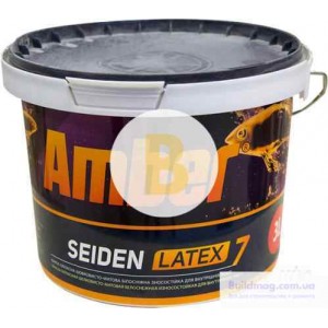 Краска латексная Amber SEIDEN LATEX 7 TR шелковистый мат база под тонировку 3 л