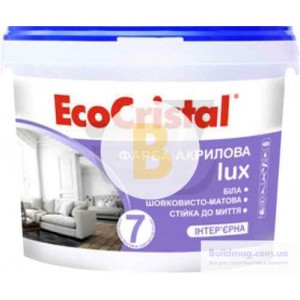Краска акриловая латексная EcoCristal Люкс 7 ИР-237 мат 1 л