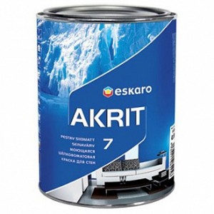 Краска Eskaro Akrit 7 белый 9,5 л 12,3 кг
