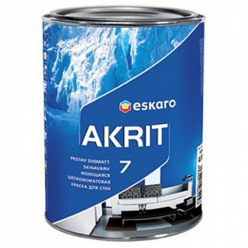 Краска Eskaro Akrit 7 белый 9,5 л 12,3 кг