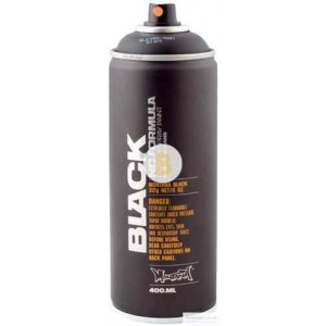 Краска аэрозольная Montana BLACK 9001 черный мат 400 мл