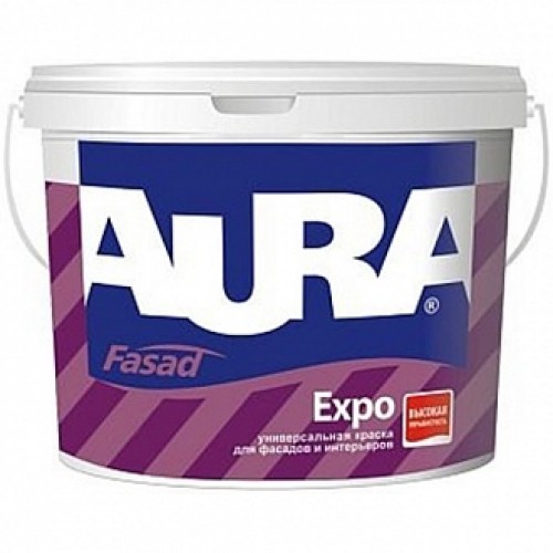 Краска Aura Fasad Expo белый 1 л 1,48 кг