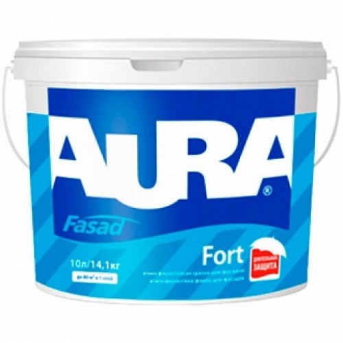 Краска Aura Fasad Fort белый 1 л 1,41 кг