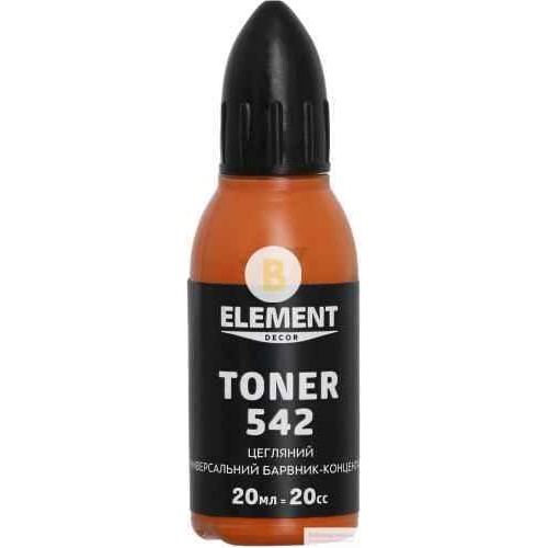 Колер Element Decor Toner кирпичный 20 мл в магазине Buildmag Колер Element Decor Toner кирпичный 20 мл