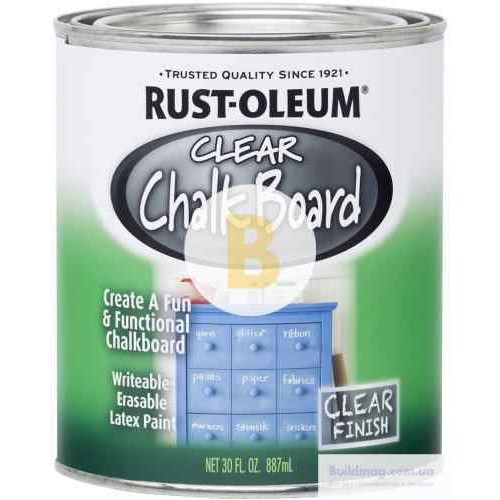 Краска грифельная Rust Oleum Chalk Board для школьных досок зеленый 0,887 л 1,4 кг в магазине Buildmag Краска грифельная Rust Oleum Chalk Board для школьных досок зеленый 0,887 л 1,4 кг