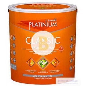 Краска латексная Sniezka Platinium Classic глубокий мат белый 2.5 л 3.4 кг