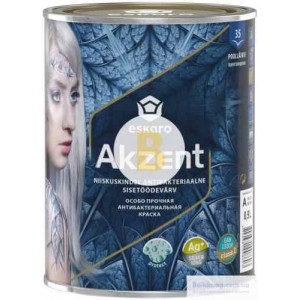 Краска Eskaro Akzent белый 0,9 л 1,4 кг
