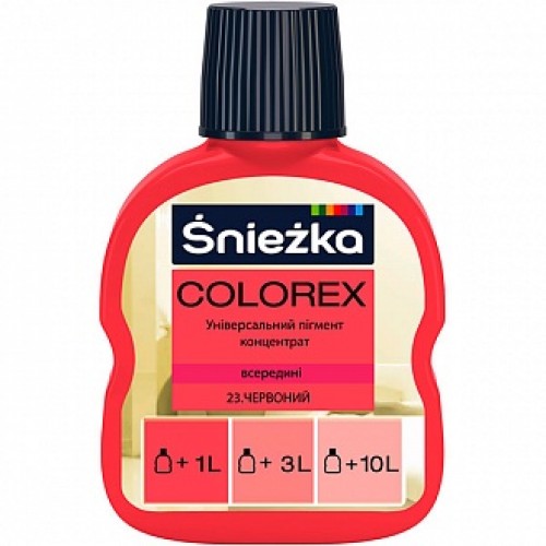 Пигмент Sniezka Colorex красный 100 мл в магазине Buildmag Пигмент Sniezka Colorex красный 100 мл