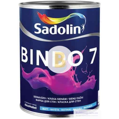 Краска Sadolin Bindo 7 CLR база под тонировку 1 л в магазине Buildmag Краска Sadolin Bindo 7 CLR база под тонировку 1 л