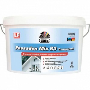 Краска Dufa Fassaden Mix B3 Transparent база под тонировку 4,5 л