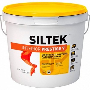 Краска латексная Siltek INTERIOR PRESTIGE-7 база С шелковистый мат база под тонировку 4.5 л