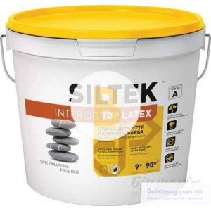 Краска Siltek INTERIOR TOP LATEX База А белый 9 л