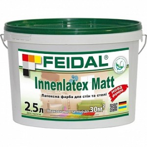 Краска латексная Feidal Innenlatex Matt мат белый 1 л