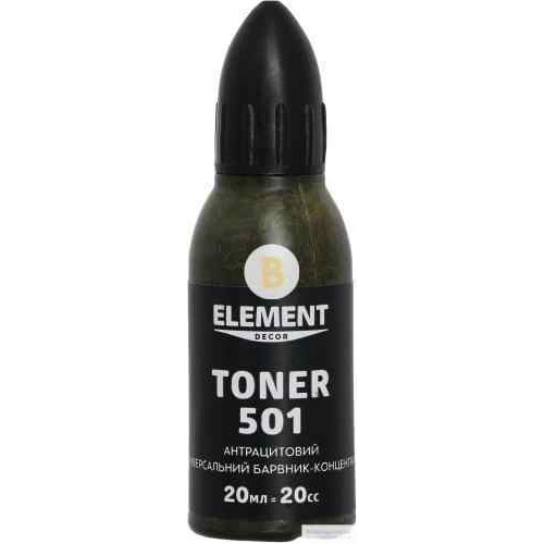 Колер Element Decor Toner антрацитовый 20 мл в магазине Buildmag Колер Element Decor Toner антрацитовый 20 мл