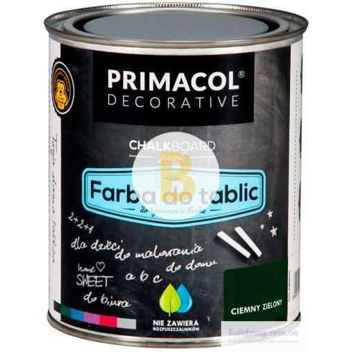 Краска грифельная PRIMACOL DECORATIVE зеленый 0.75 л в магазине Buildmag Краска грифельная PRIMACOL DECORATIVE зеленый 0.75 л