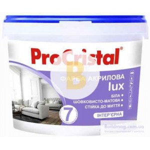 Краска латексная водоэмульсионная EcoCristal Люкс 7 ИР-237 База С шелковистый мат база под тонировку 0,9 л
